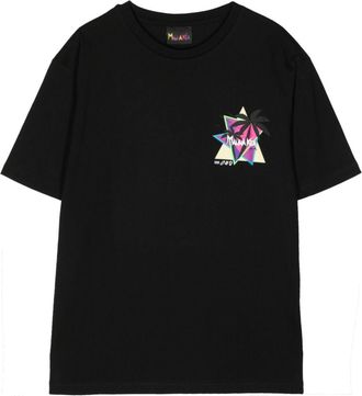 Mauna Kea Sunset Palms cotton T-shirt - men - Cotton - M - Black