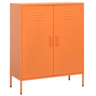 Berkfield Home Storage Cabinet Orange 80x35x101.5 cm Steel