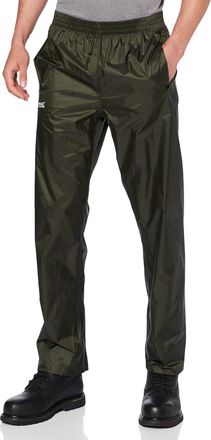 Regatta Great Outdoors Mens Classic Pack It Waterproof Overtrousers (XL) (Bayleaf)