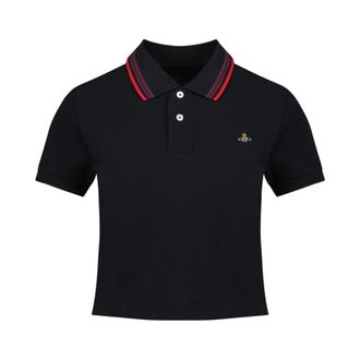 Vivienne Westwood Polo Shirts, female, Black, S, Mini Classic Polo
