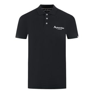 Aquascutum London Classic Black Polo Shirt