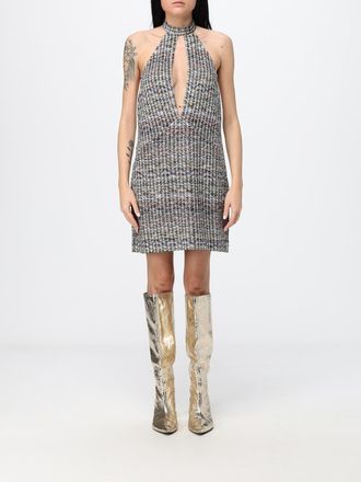 Missoni Mini abito a tubino a righe multicolor con scollo allamericana