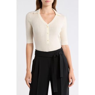 BOSS Fabyni Wool Polo Sweater in Open Wht at Nordstrom Rack, Size X-Small