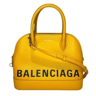 Balenciaga Pre-owned Handbags, female, Yellow, Size: ONE SIZE Pre-owned Ville Calfskin Handbag
