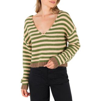 Hurley Campfire V-Neck Sweater in Kale at Nordstrom Rack, Size X-Large