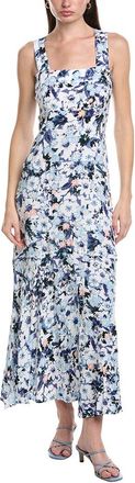Vince Camuto Smocked Back Challis Maxi Dress