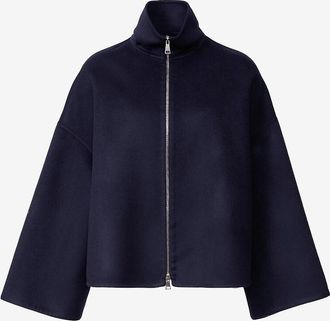 Fabiana Filippi Kurzer Mantel mit Stehkragen aus Schurwolle