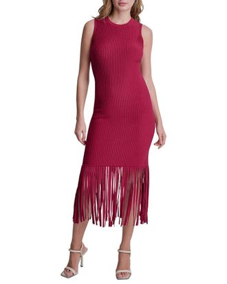 DKNY Fringe Sweaterdress