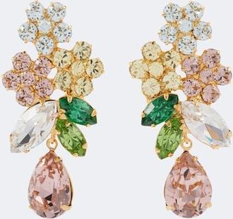 Jennifer Behr Pendientes Bouquet chapados en oro