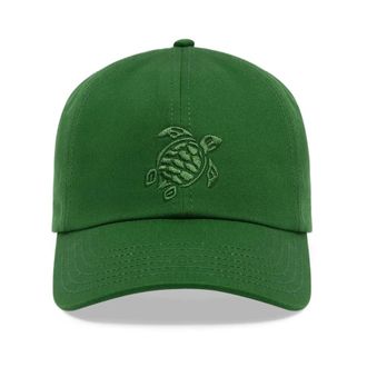 Vilebrequin Solid Cap Turtle Embroidery - unisex - Petten - Groen - ONE Size - Katoen - Accessoires