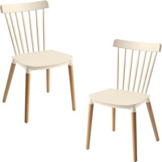 Regalos Miguel Packs Sillas Comedor - Pack 2 Sillas Leka - Beige