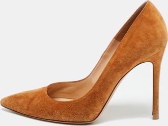 Gianvito Rossi Beige Suede Gianvito 105 Pumps