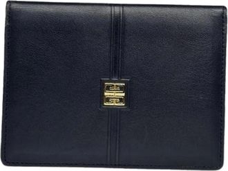 Givenchy Pre-owned Wallets, female, Blue, Size: ONE SIZE Pre-owned Leather Wallet