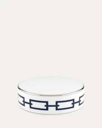 Ginori 1735 Catene Sapphire Round Box