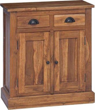 vidaXL Storage Cabinet Natural 65 x 30 x 75 cm Solid Teak Wood vidaXL