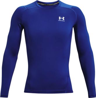 Under Armour Mens Hg Armour Comp Long-Sleeve T-Shirt, Color RYL (400), Size: Large x Tall Royal-White
