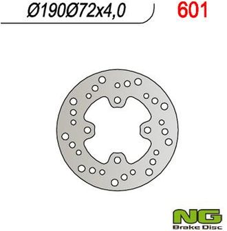 OEM Disco De Freno Trasero Honda X8r-s/x 50 Ng 1998-2004 190x72x4