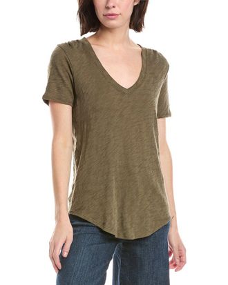 ATM Anthony Thomas Melillo Atm Anthony Thomas Melillo Slub Jersey V-Neck T-Shirt