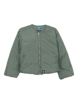 Sport b. logo puffer jacket - women - Recycled Polyester - 1 - Brown