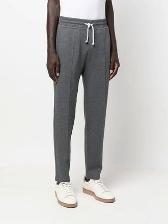 Brunello Cucinelli drawstring-waist track pants - Grey