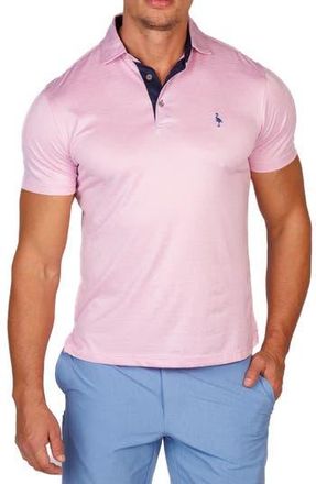 Tailorbyrd Mélange Mesh Performance Golf Polo in Light Pink at Nordstrom Rack, Size Xx-Large