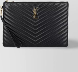 Saint Laurent cassandre leather tablet pouch