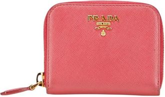 Prada Pink Leather Coin Purse/Coin Case (Pre-Owned)