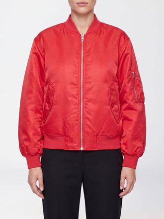 Anine Bing Short Padded Nylon Bomber Jacket with Zip Closure