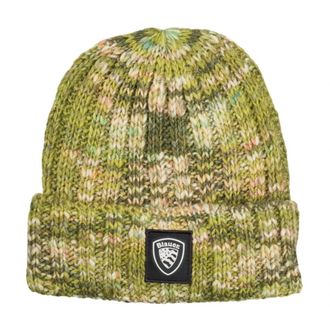 Blauer Melange Beanie - Dames - Hoeden - Groen - ONE Size - Wol - Accessoires