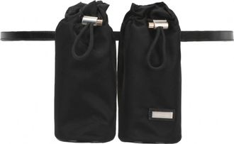 Ferragamo Womens Double-Bottle Belt Bag In Black