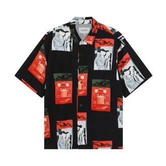Carhartt Work in Progress Carhartt Wip, Short Sleeve Shirts, male, Multicolor, Size: S S/S Sean Hamilton Shirt