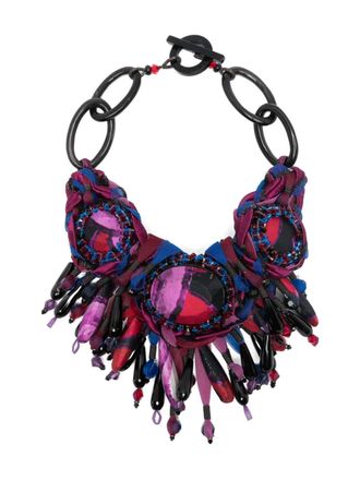 Giorgio Armani 2000s beaded necklace - Black