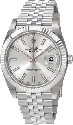 Rolex Pre-owned Rolex Oyster Perpetual Silver Dial Mens Watch M126334-0004