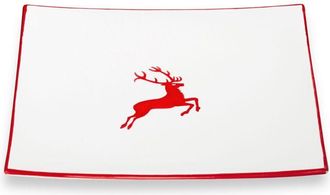 Gmundner Keramik Gmundner Ceramics Ruby Red Stag, Plato Trend (26x26cm)