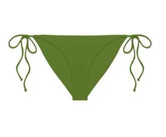 JADE Swim Womens Ties Bottom In Palm Sheen