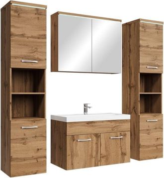 Badplaats Badplaats Conjunto De Muebles De Ba&ntilde;o Paso Xl 80 X 40 Cm - Roble