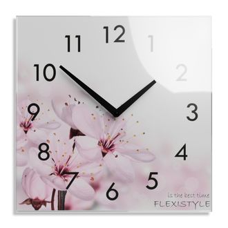 OEM Reloj De Pared Moderno Para El Sal&oacute;n, Con Flores En Plena Floraci&oacute;n