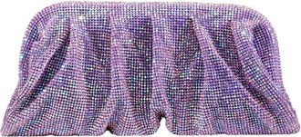 Benedetta Bruzziches Venus La Grande Bag - Dames - Clutches - Paars - ONE Size - Satijn - Tassen