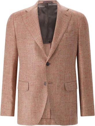 Caruso Formal Blazer - Heren - Business blazers - Bruin - 5XL - Wol - Kostuums