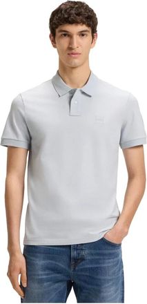 HUGO BOSS Tops, Heren, Grijs, 4Xl, Katoen, Oranje Polo