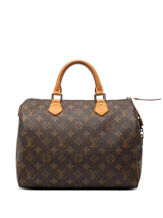 Louis Vuitton 1995 Monogram Speedy 30 boston bag - unisex - Leather/Fabric - One Size - Brown