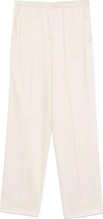 Joseph Tahiti Soft Viscose Tailoring Broek - Dames - Wijde Broeken - Beige - L - Wol - Broeken