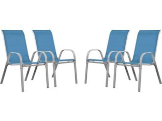 Habitat & Jardin Sill&oacute;n de jard&iacute;n azul 53 x 75 x 92 cm