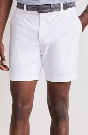 Vineyard Vines On-The-Go Water Repellent Shorts in White Cap at Nordstrom, Size 35