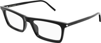 Saint Laurent Betty Dun Optisch Montuur - unisex - Accessoires - Zwart - Maat: 54 MM
