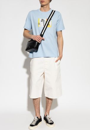 Paul Smith T-shirt With Print, Mens, Light Blue