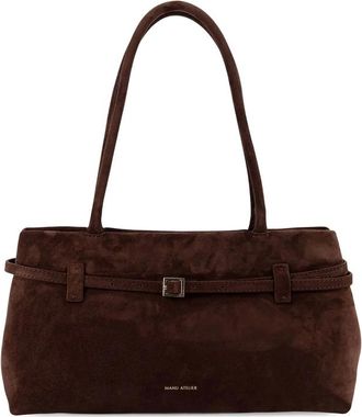 Manu Atelier Le Cambon East West Suede Bag