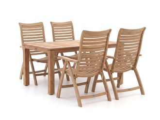 Sunyard Furniture Sunyard Corby/Buxton 160cm dining tuinset 5-delig verstelbaar