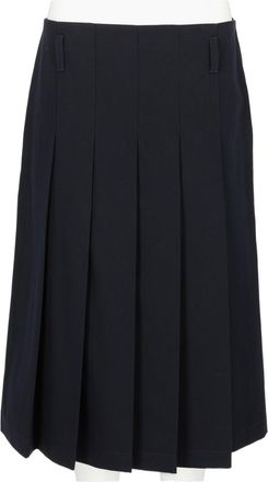 A.P.C. Pleated Mini Skirt In Organic Cotton With Structured Design