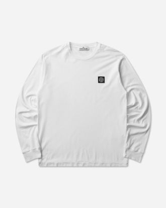Stone Island Men s 60/2 Cotton Jersey Longsleeve T-Shirt White